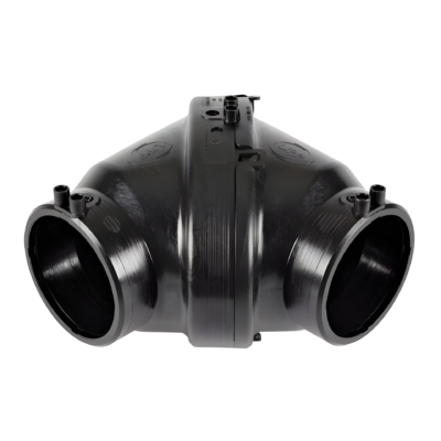 كوع جيميني 90 درجة UPP - 75×63 مم - جدار مزدوج