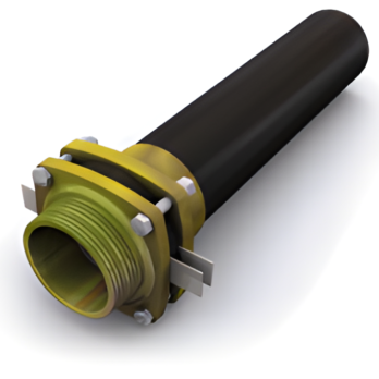 KPS 4 ذكر فلنجة مع برونزطويل كونكتر "KP C16-110ML