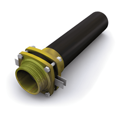 موصل برونز KPS ذكر طويل مع فلنجة - 2 بوصة - 63 مم