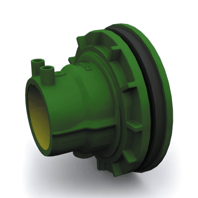 وصلة إحكام KPS قصيرة مع مخفض ومنفذ اختبار - 75/63 مم