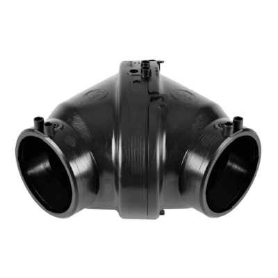 كوع جيميني 90 درجة UPP - 125×110 مم - جدار مزدوج